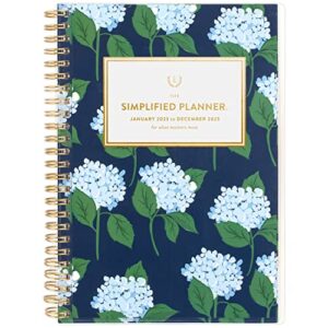 at-a-glance 2023 weekly & monthly planner, simplified by emily ley, 5-1/2″ x 8-1/2″, small, customizable, monthly tabs, pocket, carolina dogwood (el91-201)