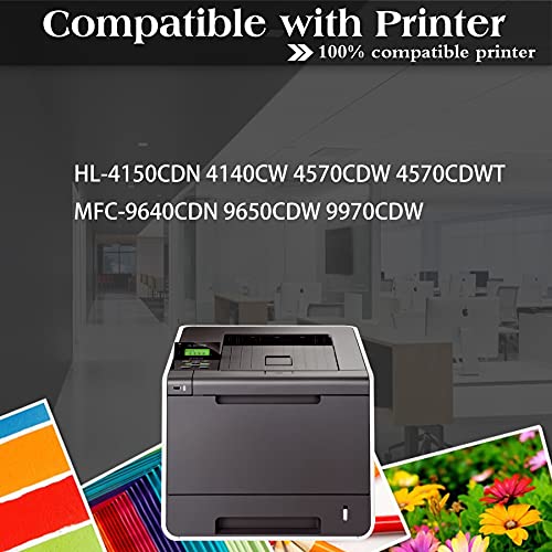 4-Pack(1BK+1C+1M+1Y) Compatible Toner Cartridge Replacement for Brother TN315 TN-315 to use with HL-4150CDN HL-4140CW HL-4570CDW HL-4570CDWT MFC-9640CDN MFC-9650CDW MFC-9970CDW Printer Toner