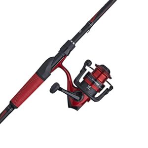 abu garcia red max spinning reel and fishing rod combo, 7′ – 1pc