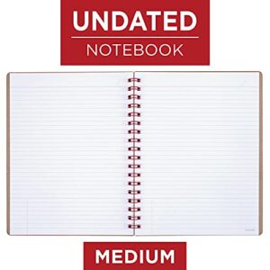 AT-A-GLANCE Notebook, Twinwire, Ruled, 80 Sheets, 9-1/2 x 7-1/4", Collection, Tan/Red (YP14007)