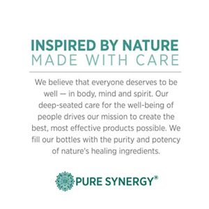 PURE SYNERGY D3 + K2 Complex | 60 Capsules | D3 + K2 Vitamins Made with Organic Ingredients | Non-GMO | Vegan | Made with Organic Vegetables and Fruits