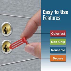 BankSupplies Keyhole Signals | Green - Special Uses Signal | Box of 25 | Non-Chip | Reusable & Long-Lasting | at-a-Glance Organization | Color Coded Plugs