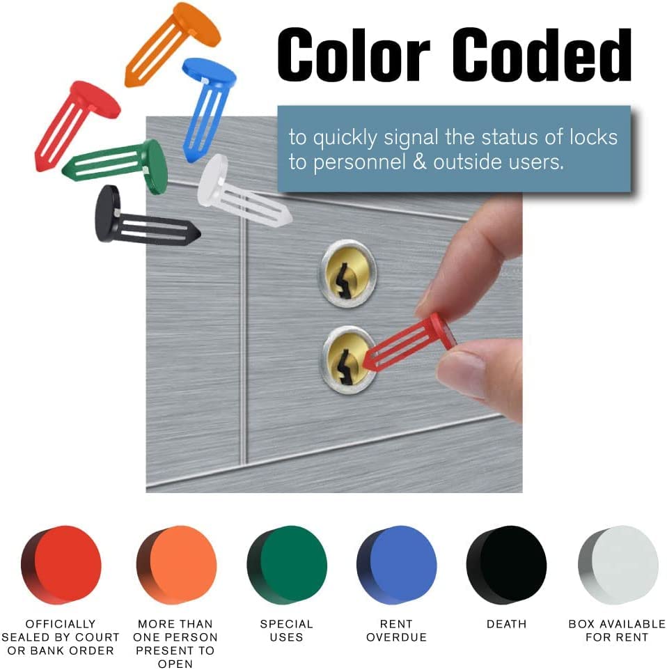 BankSupplies Keyhole Signals | Green - Special Uses Signal | Box of 25 | Non-Chip | Reusable & Long-Lasting | at-a-Glance Organization | Color Coded Plugs