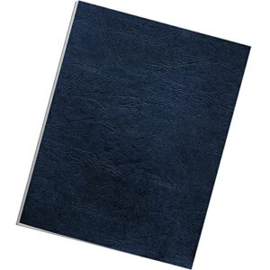 Fellowes Letter Size Binding Covers Expressions Grain, 50-Pack, Navy (52124)