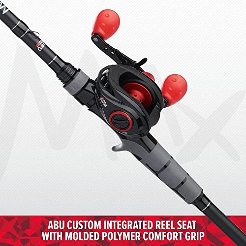 Abu Garcia 7' Max X Black Baitcast Combo Combo, 1 Fishing Rod, Right Reel Handle Position