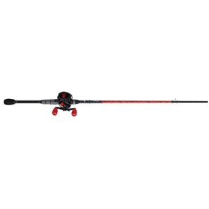 Abu Garcia 7' Max X Black Baitcast Combo Combo, 1 Fishing Rod, Right Reel Handle Position