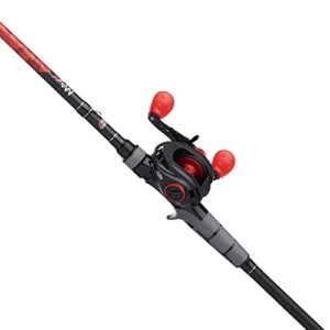 Abu Garcia 7' Max X Black Baitcast Combo Combo, 1 Fishing Rod, Right Reel Handle Position