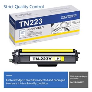 BIGSPCE Compatible TN223Y TN-223Y Standard Yield Toner Cartridge Replacement for Brother MFC-L3770CDW L3710CW HL-3210CW 3230CDW 3230CDN DCP-L3510CDW Printer (1 Pack, Yellow)