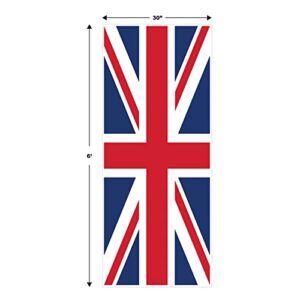 Beistle 2Piece Union Jack Door Covers, 30" x 6', , Red/White/Blue