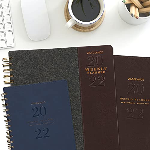 2022 Monthly Planner by AT-A-GLANCE, 8" x 11", Large, Clipboard, Signature Collection, Brown (YP60009)