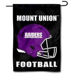 mount union raiders football helmet garden flag