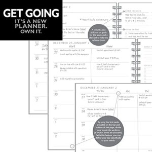 2022 Weekly & Monthly Planner by AT-A-GLANCE, 8-1/2" x 11", Large, Block Format, Elevation, Black (75950P05)