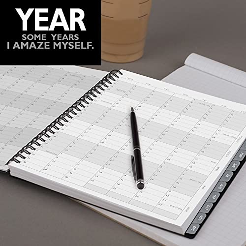 2022 Weekly & Monthly Planner by AT-A-GLANCE, 8-1/2" x 11", Large, Block Format, Elevation, Black (75950P05)