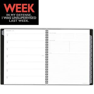 2022 Weekly & Monthly Planner by AT-A-GLANCE, 8-1/2" x 11", Large, Block Format, Elevation, Black (75950P05)