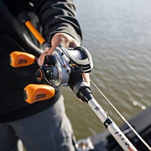 Abu Garcia 6'6" Max STX Fishing Rod and Reel Baitcast Combo, 1-Piece Rod, Size LP Reel, Left Reel Handle Position, Lightweight Graphite Frame, MagTrax Brake System