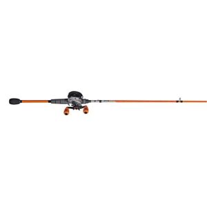 Abu Garcia 6'6" Max STX Fishing Rod and Reel Baitcast Combo, 1-Piece Rod, Size LP Reel, Left Reel Handle Position, Lightweight Graphite Frame, MagTrax Brake System