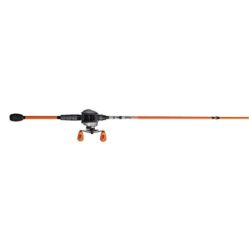 Abu Garcia 6'6" Max STX Fishing Rod and Reel Baitcast Combo, 1-Piece Rod, Size LP Reel, Left Reel Handle Position, Lightweight Graphite Frame, MagTrax Brake System