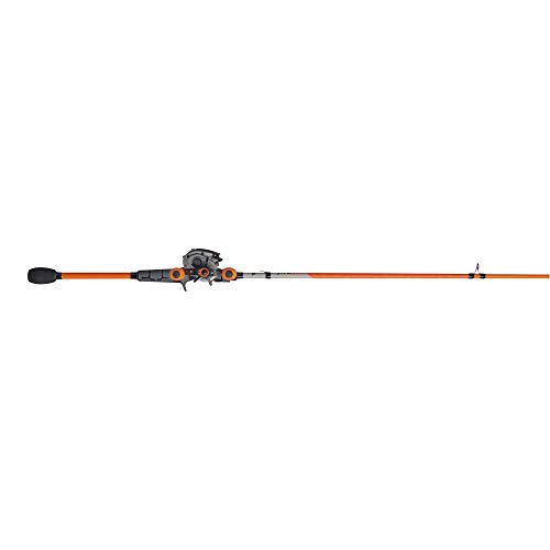Abu Garcia 6'6" Max STX Fishing Rod and Reel Baitcast Combo, 1-Piece Rod, Size LP Reel, Left Reel Handle Position, Lightweight Graphite Frame, MagTrax Brake System