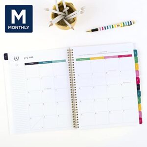 AT-A-GLANCE 2022-2023 Planner, Weekly & Monthly Academic, 8-1/2" x 11", Large, Simplified by Emily Ley, Happy Stripe (EL80-905A)