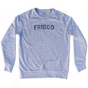 frisco adult tri-blend sweatshirt, athletic grey, 4x-large