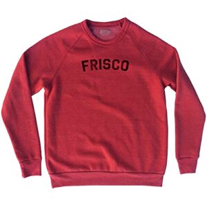 frisco adult tri-blend sweatshirt, cardinal red, 4x-large