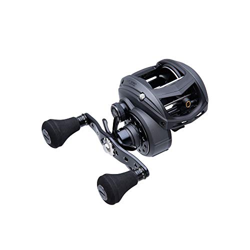 Abu Garcia Revo Toro Beast Low Profile Baitcast Fishing Reel, Size 60LP, Black/Smoke, Left Hand Position