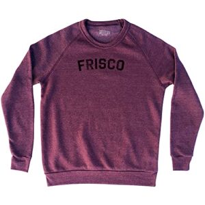 frisco adult tri-blend sweatshirt, cranberry, 4x-large