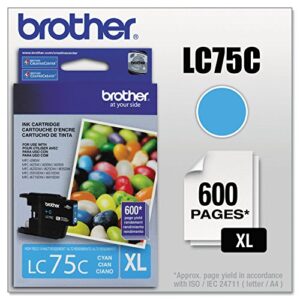 brother lc75c innobella high-yield ink, cyan