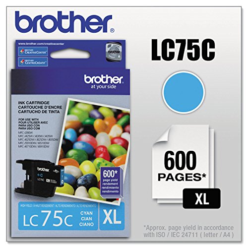 Brother Lc75c Innobella High-Yield Ink, Cyan