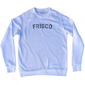 frisco adult tri-blend sweatshirt, white, 4x-large