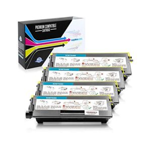 suppliesoutlet compatible toner cartridge replacement for brother tn460 / tn-460 / tn430 / tn-430 (black,4 pack)