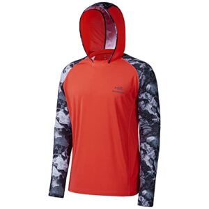 bassdash men’s upf 50 performance fishing shirt cooling hoodie camo long sleeve fs17m