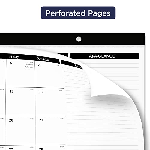 AT-A-GLANCE 2023 Desk Calendar, Desk Pad Calendar, 17-3/4" x 11", Compact (SK1400)