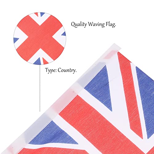 BESTOYARD Union Jack Hand Waving Flag Royal Jubilee UK GB Great Britain Flags Pack of 50