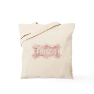 cafepress faded frisco tote bag natural canvas tote bag, reusable shopping bag