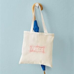 CafePress Faded Frisco Tote Bag Natural Canvas Tote Bag, Reusable Shopping Bag