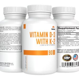 Vitamin D-3 with K-2 (as MK-7)