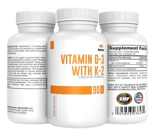 Vitamin D-3 with K-2 (as MK-7)