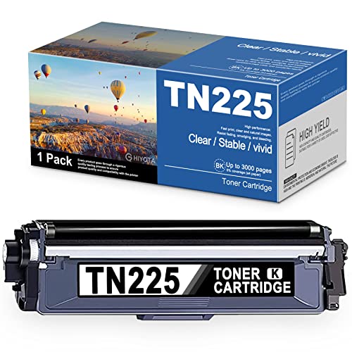 HIYOTA TN225 Toner Cartridge Compatible Replacement for Brother TN-225 High Yield Toner for HL-3140CW 3150CDN 3170CDW 3180CDW MFC-9130CW 9330CDW 9340CDW DCP-9015CDW 9020CDN Printer (1pack, Black)