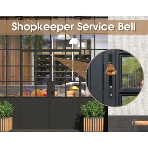 Antique Doorbell, Shopkeepers Bell, Store Door Bell Remind You Customer Coming, Metal Doorbell Loud Clear Tone Anti-Theft for Your House