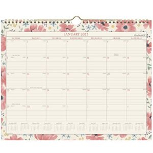 at-a-glance 2023 wall calendar, 15″ x 12″, medium, monthly, badge floral (1641f-707)