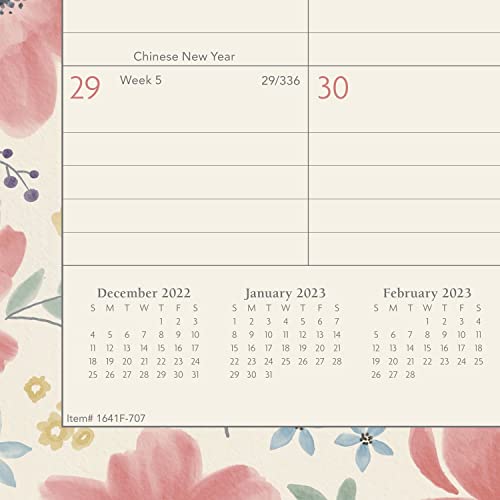 AT-A-GLANCE 2023 Wall Calendar, 15" x 12", Medium, Monthly, Badge Floral (1641F-707)