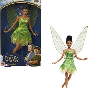 Disney Movie Peter Pan & Wendy Toys, Tinker Bell Fairy Doll with Wings Inspired by Disney’s Peter Pan & Wendy, Gifts for Kids