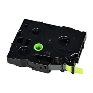 GREENCYCLE Compatible for Brother TZ TZE C31 AZe-C31 (1/2") 12mm x 5m Laminated Label Tape use in PTouch PTD210 PTH100 PTD400 PTD450 PT-P700 PTD600 Label Maker (Black on Fluorescent Yellow,6-Pack)