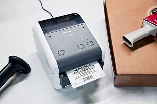Brother TD-4520DN Entry Level Direct Thermal Desktop Printer, Print Labels and Receipts, 300 dpi, 6ips, USB 2.0