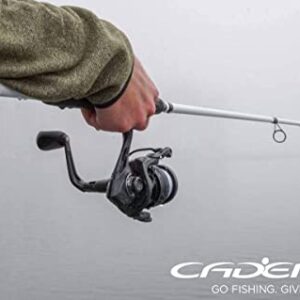 Cadence CC5 Spinning Combo Lightweight with 24-Ton Graphite 2-Piece Graphite Rod Carbon Fiber Drag System Smooth Strong Carbon Composite Frame & Side Plates Reel & Rod Combo(CC5-3000-70M)