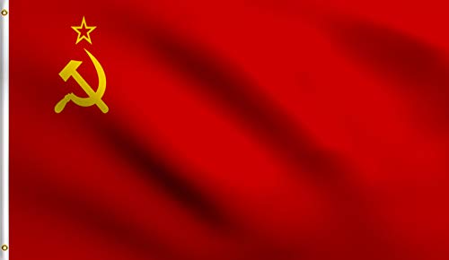 DMSE Soviet Union USSR Union of Soviet Socialist Republics National Flag 2X3 Ft Foot 100% Polyester 100D Flag UV Resistant (2' X 3' Ft Foot)