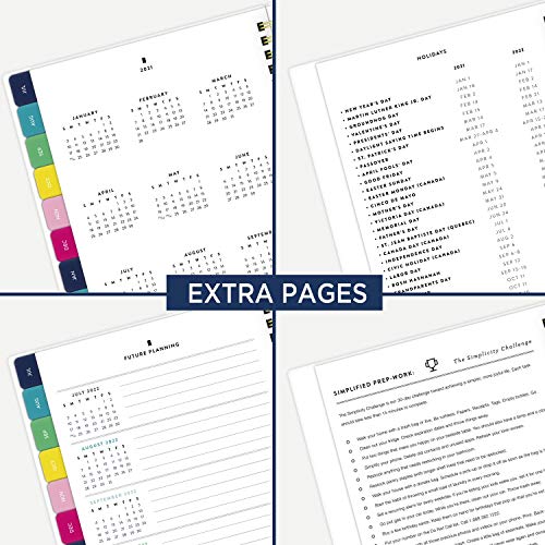 Academic Planner 2021-2022, Simplified by Emily Ley for AT-A-GLANCE Weekly & Monthly Planner, 5-1/2" x 8-1/2", Small, Customizable, for School, Teacher, Student, Pineapple (EL64-201A)