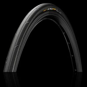 Continental Ultra Sport III 700x25c Black/Black Folding PureGrip - Pair (2 Tires)