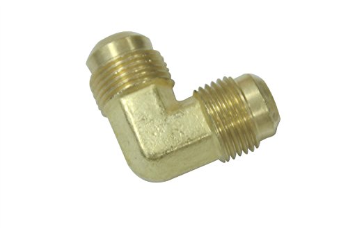 LTWFITTING Brass 1/2" OD 90 Degree Flare Union Elbow,Brass Flare Tube Fitting(Pack of 5)